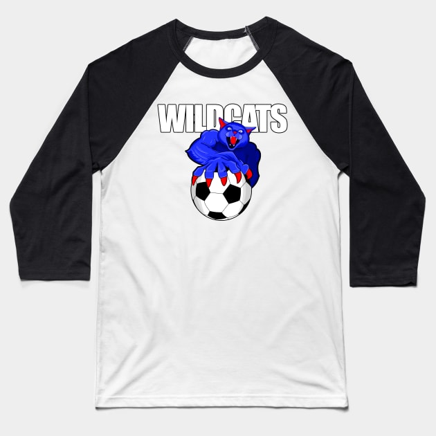 Wildcat Soccer Baseball T-Shirt by tylerockss